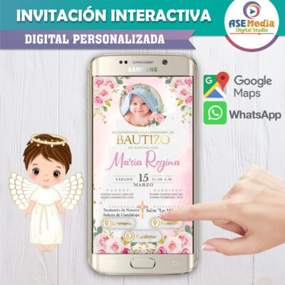 Bautizo Baby Mickey Mouse – Invitación Interactiva para WhatsApp