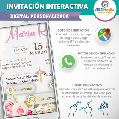 Bautizo Baby Mickey Mouse – Invitación Interactiva para WhatsApp