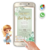 Bautizo Floral Verde – Invitación Interactiva para WhatsApp