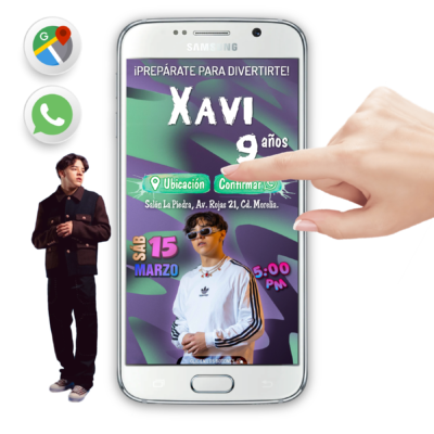 Xavi, Corridos Tumbados – Invitación Interactiva de Cumpleaños para WhatsApp