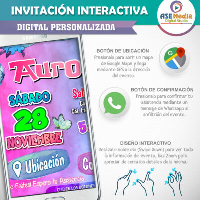 Stitch – Invitación Interactiva de Cumpleaños para WhatsApp
