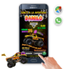 Monster Jam, El Toro Loco – Invitación Interactiva de Cumpleaños para WhatsApp