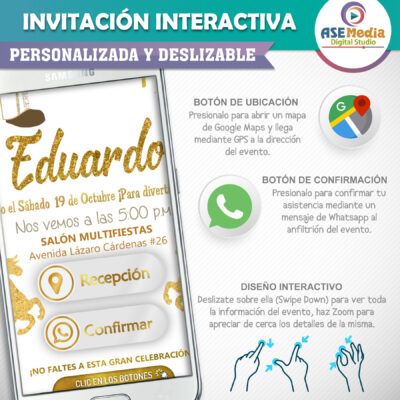 Mi Cumpleaños de Charro Mexicano – Invitación Interactiva de Cumpleaños para WhatsApp
