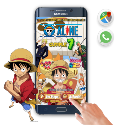 One Piece – Invitación Interactiva de Cumpleaños para WhatsApp