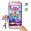 Paw Patrol, Sky Sirena – Invitación Interactiva de Cumpleaños para WhatsApp