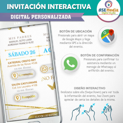 Mi Primera Comunión Floral para Niño – Invitación Interactiva para WhatsApp