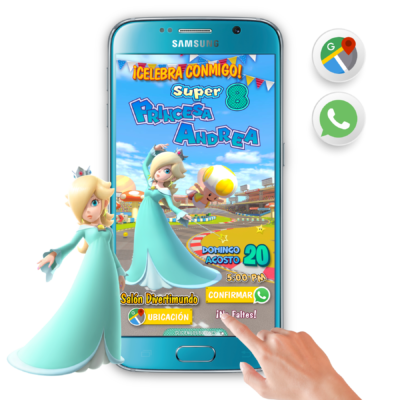 Princesa Rosalina – Invitación Interactiva de Cumpleaños para WhatsApp