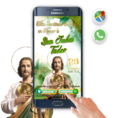 San Judas Tadeo 3D – Invitación Interactiva para WhatsApp