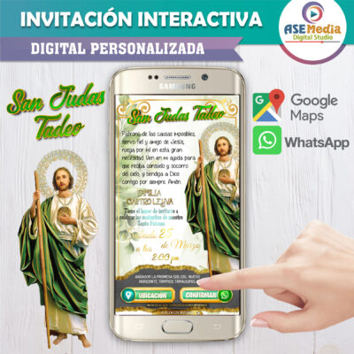 San Judas Tadeo – Invitación Interactiva para WhatsApp