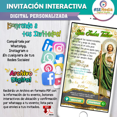 San Judas Tadeo – Invitación Interactiva para WhatsApp