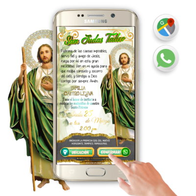 San Judas Tadeo – Invitación Interactiva para WhatsApp