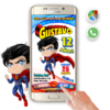 Superboy – Invitación Interactiva de Cumpleaños para WhatsApp