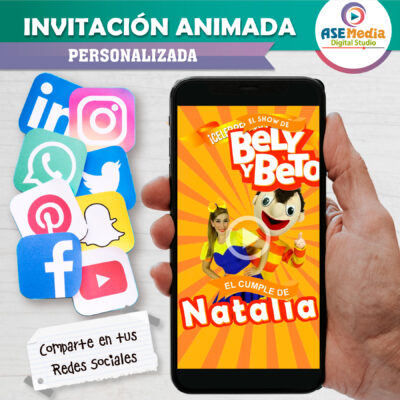 SPA Party, Fiesta SPA para Niñas – Video Invitación Animada de Cumpleaños para WhatsApp