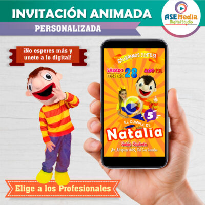 SPA Party, Fiesta SPA para Niñas – Video Invitación Animada de Cumpleaños para WhatsApp
