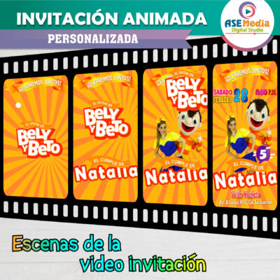 SPA Party, Fiesta SPA para Niñas – Video Invitación Animada de Cumpleaños para WhatsApp