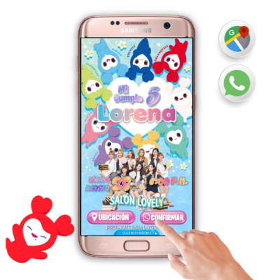 Twice y Lovelys – Invitación Interactiva de Cumpleaños para WhatsApp