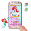 Ariel, La Sirenita 02 – Invitación Interactiva de Cumpleaños para WhatsApp
