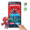 Spiderman Chibi – Invitación Interactiva de Cumpleaños para WhatsApp