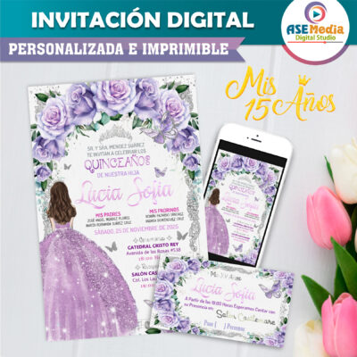 Mis XV Años, Mundo Marino Invitación Digital