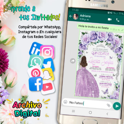 Mis XV Años, Mundo Marino Invitación Digital