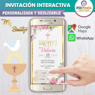 Mi Confirmación Azul – Invitación Interactiva para WhatsApp