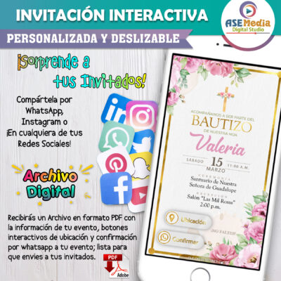 Mi Confirmación Azul – Invitación Interactiva para WhatsApp