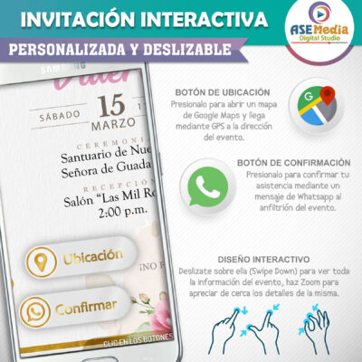 Mi Confirmación Azul – Invitación Interactiva para WhatsApp