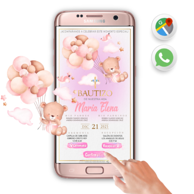 Bautizo Osita – Invitación Interactiva para WhatsApp