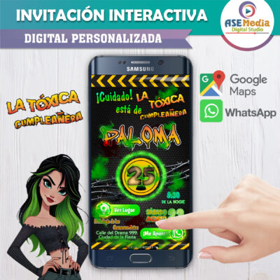 La Tóxica Cumpleañera – Invitación Interactiva de Cumpleaños para WhatsApp
