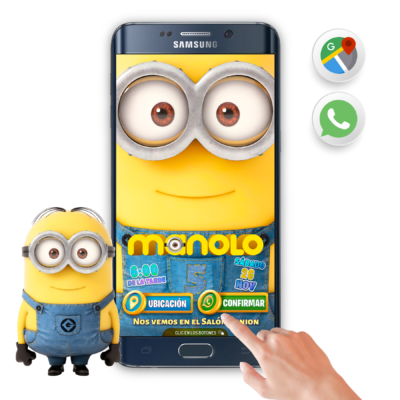 Minions Bob – Invitación Interactiva de Cumpleaños para WhatsApp