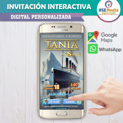 Aventura Titanic – Invitación Interactiva de Cumpleaños para WhatsApp