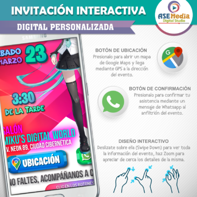 Garfield, Fuera de Casa – Invitación Interactiva de Cumpleaños para WhatsApp