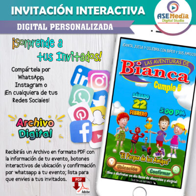 Black Pink – Invitación Interactiva de Cumpleaños para WhatsApp