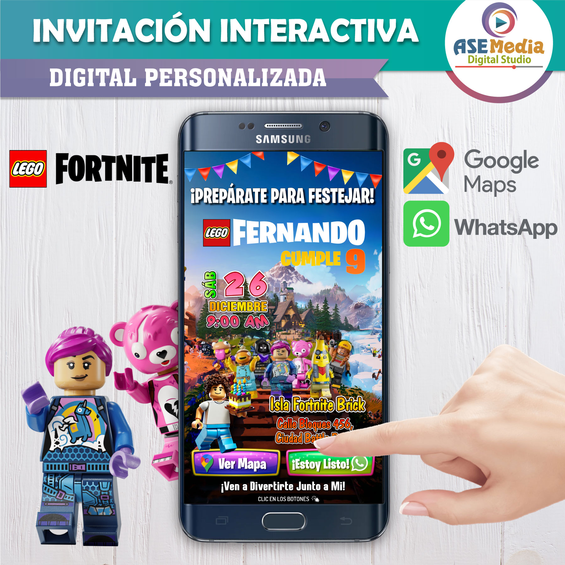 Biper y sus Amigos – Invitación Interactiva de Cumpleaños para WhatsApp