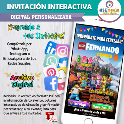 Biper y sus Amigos – Invitación Interactiva de Cumpleaños para WhatsApp