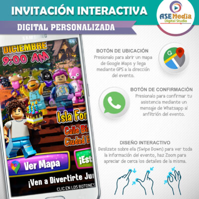 Biper y sus Amigos – Invitación Interactiva de Cumpleaños para WhatsApp