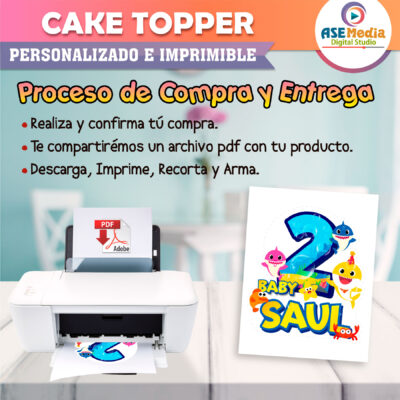 MineCraft Cake Topper Letrero Imprimible para Pastel