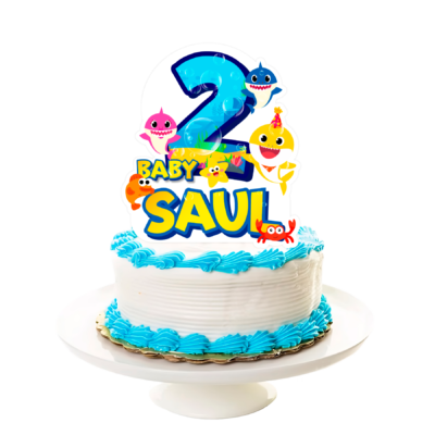 Baby Shark, Bebé Tiburón Cake Topper Letrero Imprimible para Pastel (copia)