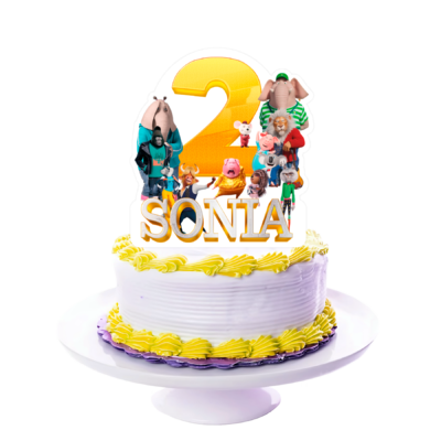 Sing 2 ¡Ven y Canta de Nuevo! Cake Topper Letrero Imprimible para Pastel (copia)