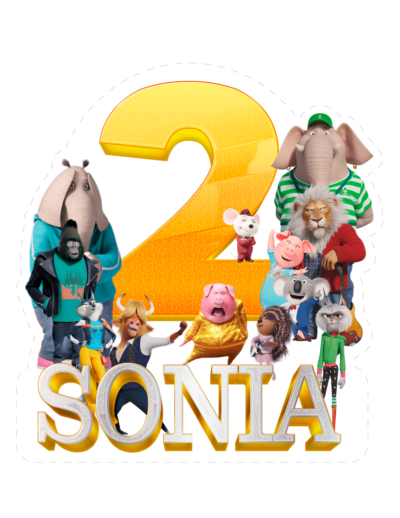 Bob Esponja Cake Topper Letrero Imprimible para Pastel