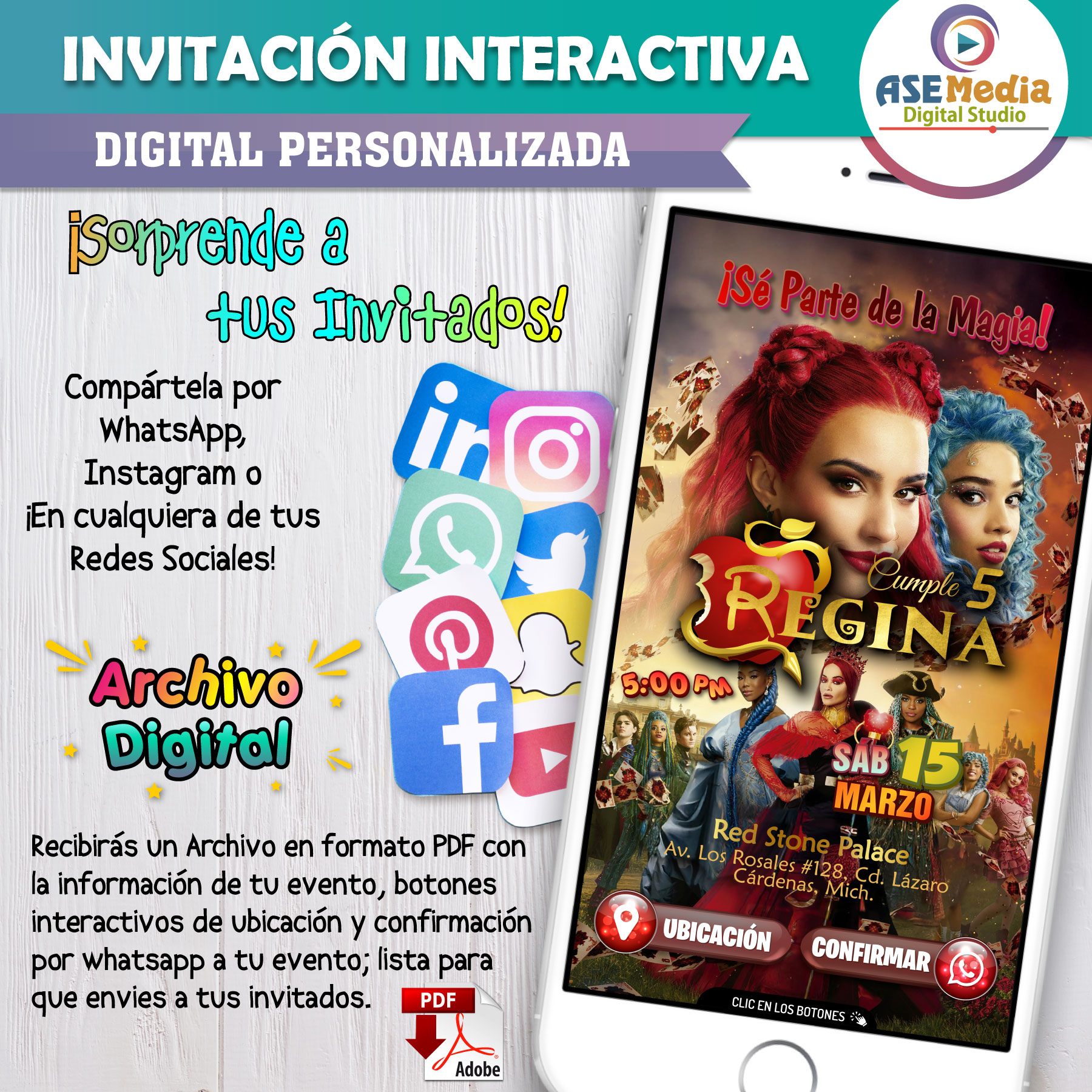 El Ascenso de Red – Invitación Interactiva de Cumpleaños para WhatsApp