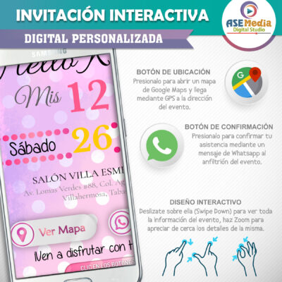 Cumpleaños con Hello Kitty – Invitación Interactiva de Cumpleaños para WhatsApp