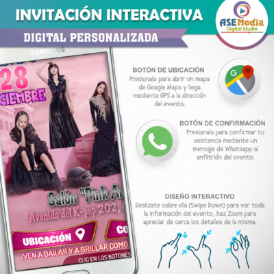 Sanrio, Amigos de Hello Kitty- Invitación Interactiva de Cumpleaños para WhatsApp