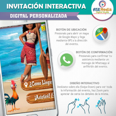 Princesas Disney Bebé – Invitación Interactiva de Cumpleaños para WhatsApp