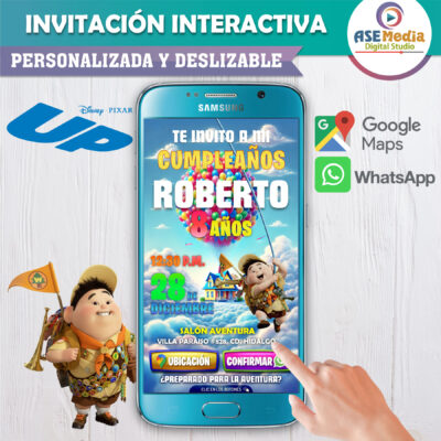 Russell, Una Aventura de Altura – Invitación Interactiva de Cumpleaños para WhatsApp