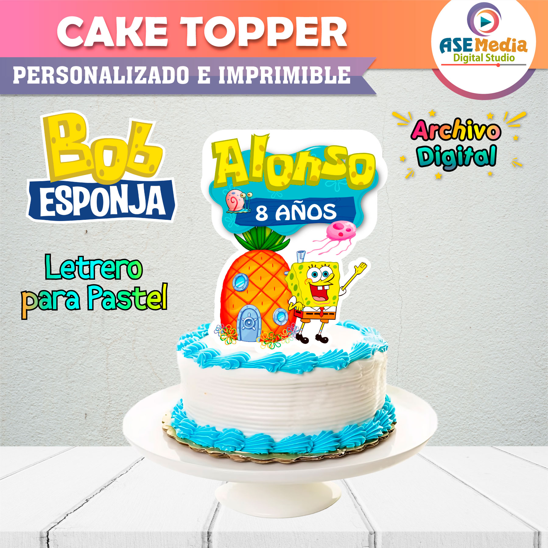 Camuflaje Soldados Militar Cake Topper Letrero Imprimible para Pastel