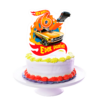 Hotwheels Automovil Cake Topper Letrero Imprimible para Pastel