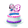 Ghost Spider Gwen Cake Topper Letrero Imprimible para Pastel (copia)