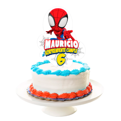 Spidey Spiderman Cake Topper Letrero Imprimible para Pastel (copia)