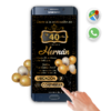 Mi Cumpleaños Dorado – Invitación Interactiva de Cumpleaños para WhatsApp